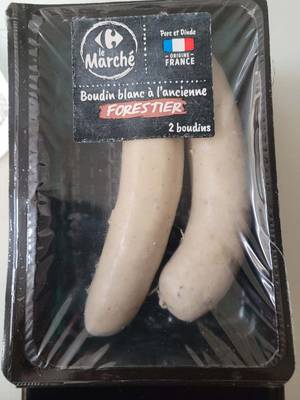 boudin blanc à l'ancienne forestier