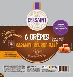 crêpes goût caramel au beurre salé