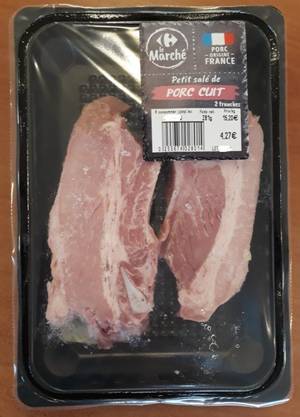 petit salé de porc cuit
