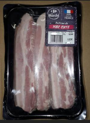 poitrine de porc cuite