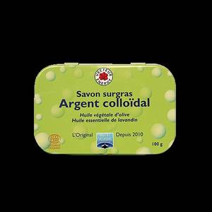 savon à l'argent colloïdal et huile essentielle de lavandin