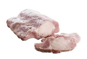 carré de côte de porc cuit