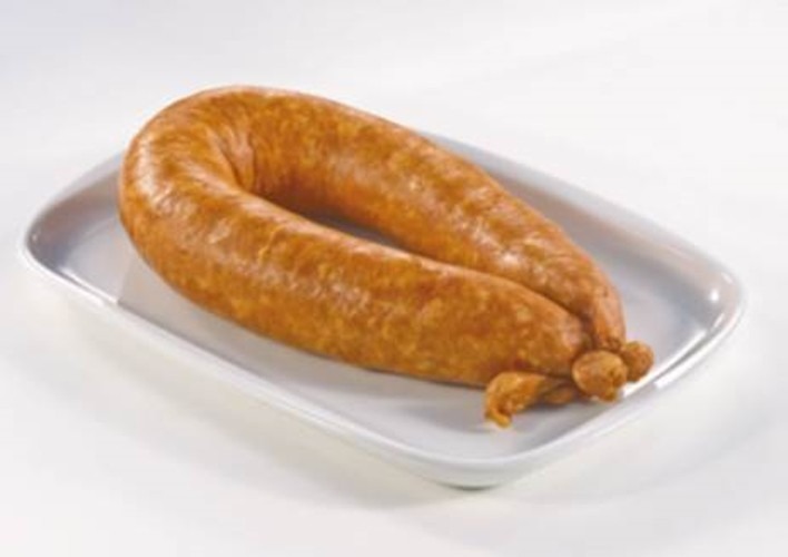 saucisson à l'ail et saucisses de Francfort