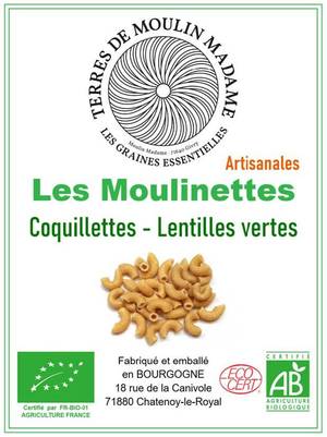 coquillettes lentilles vertes